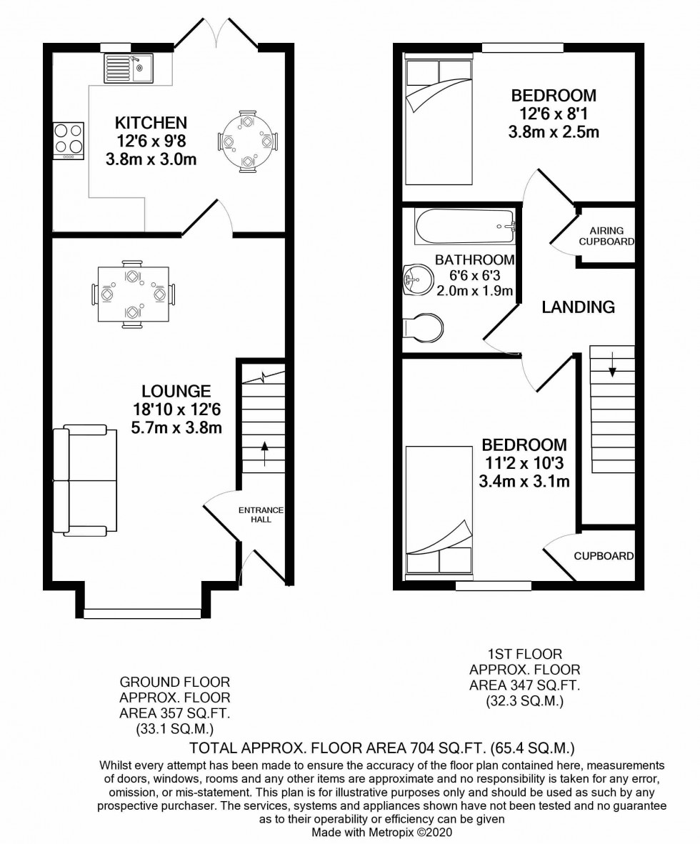 Floorplan for Calcot, Reading, Berkshire