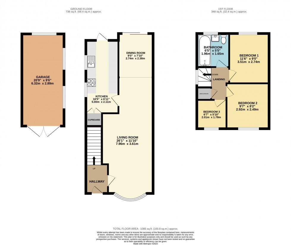 Floorplan for Tilehurst, Reading, Berkshire