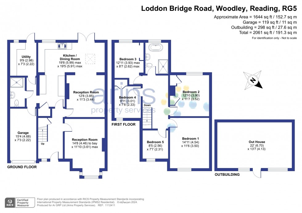 Floorplan for Woodley, Reading, Berkshire