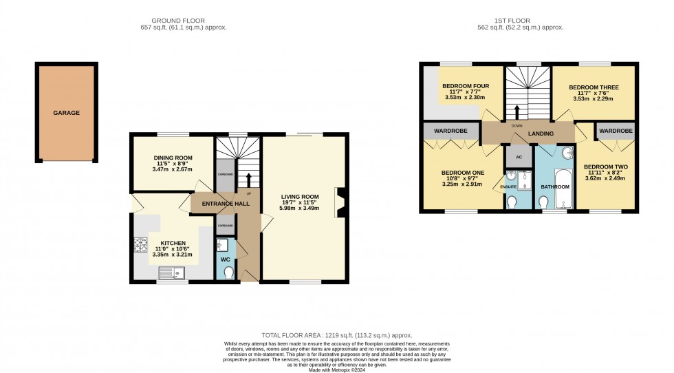 Floorplan for Lower Earley, Reading, Berkshire