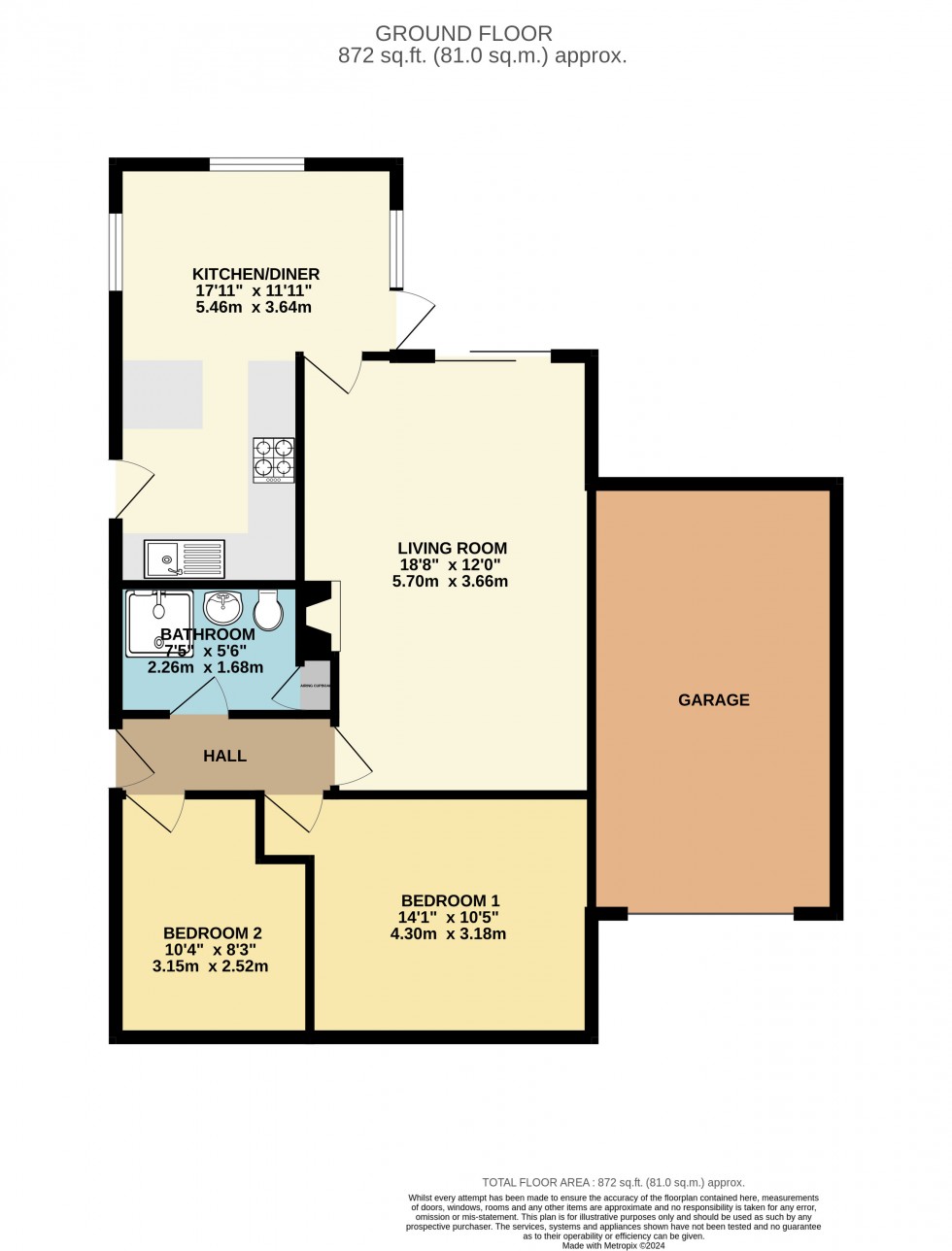 Floorplan for Tilehurst, Reading, Berkshire