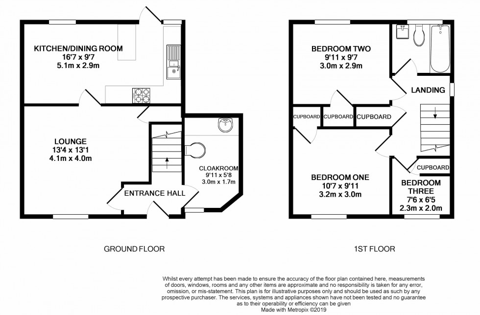 Floorplan for Lower Earley, Reading, Berkshire