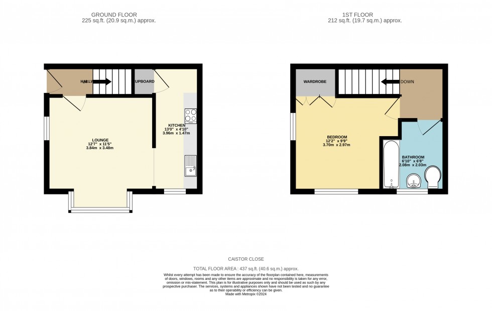 Floorplan for Calcot, Reading, Berkshire