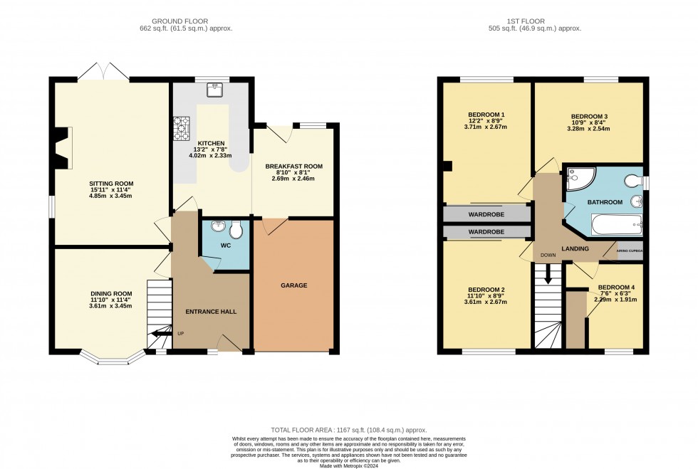 Floorplan for Calcot, Reading, Berkshire