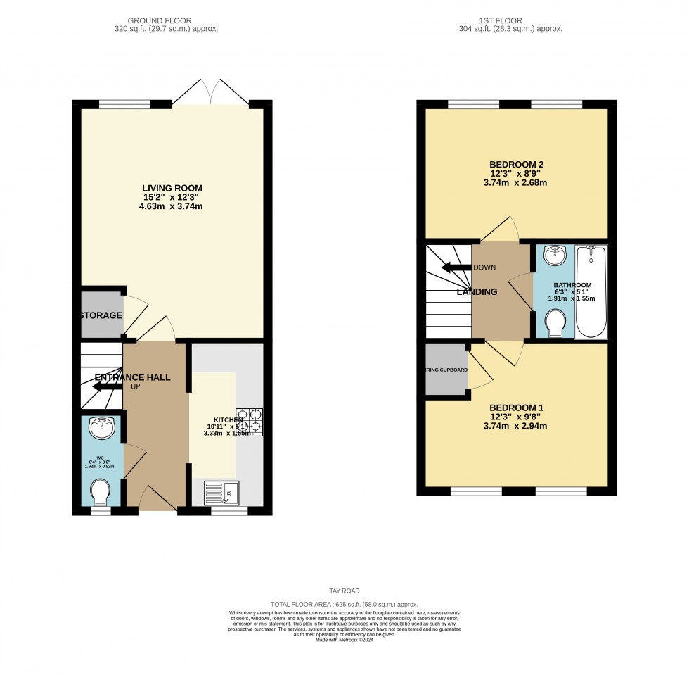 Floorplan for Tilehurst, Reading, Berkshire