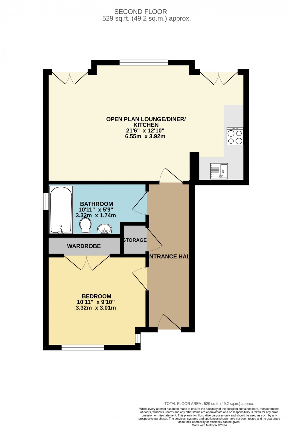 Floorplan for Thorn Walk, Reading, Berkshire