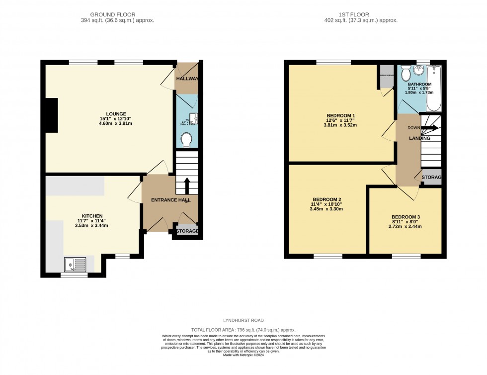 Floorplan for Tilehurst, Reading, Berkshire