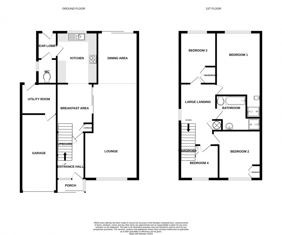 Floorplan for Gannet Close, Basingstoke, Hampshire