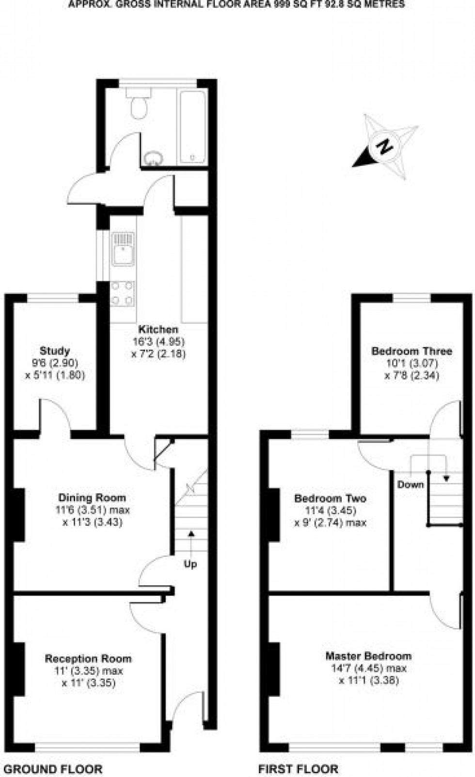 Floorplan for Donnington Gardens, Reading, Berkshire