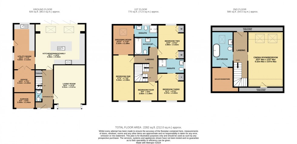 Floorplan for Lower Earley, Reading, Berkshire