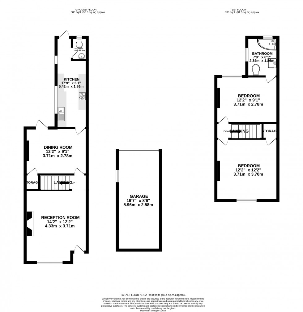 Floorplan for Amity Road, Reading, Berkshire