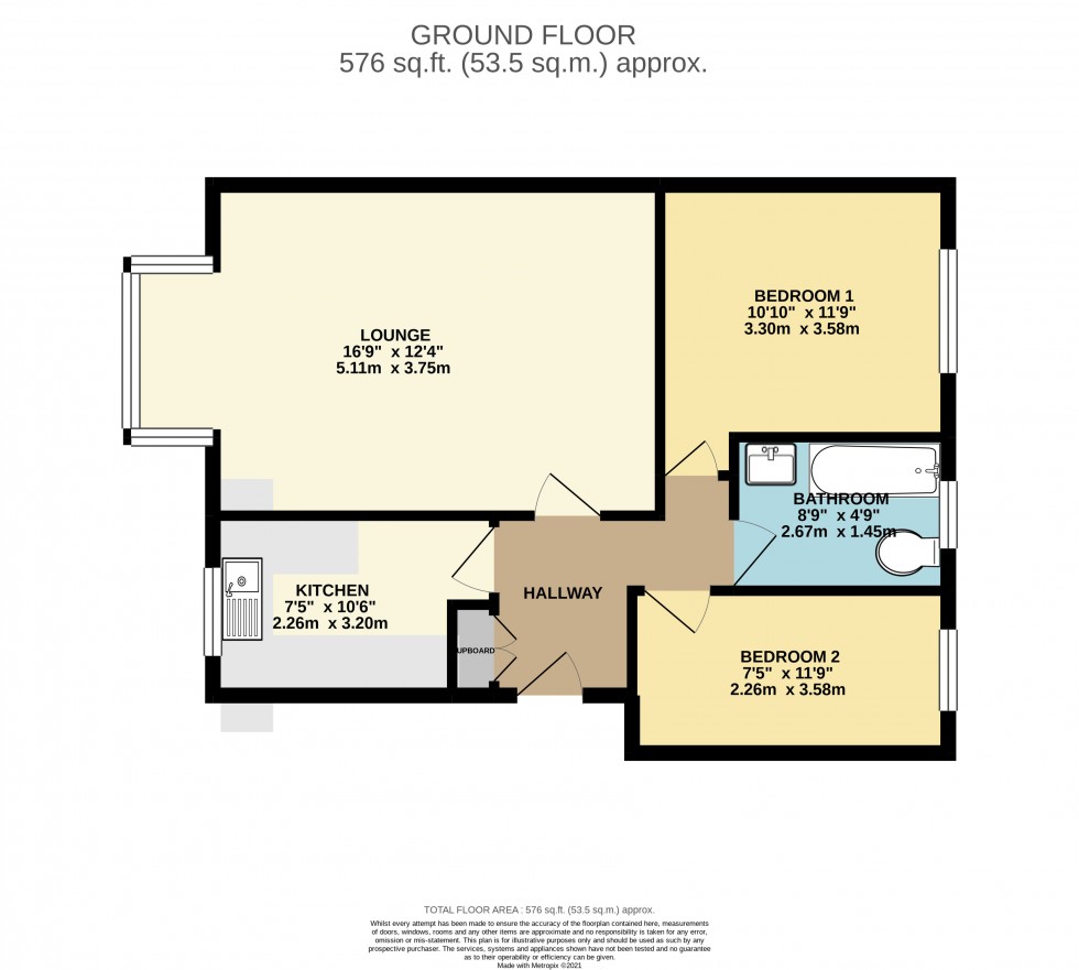 Floorplan for Bexley Court, Reading, Berkshire