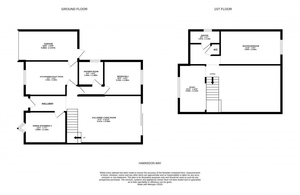 Floorplan for Lower Earley, Reading, Berkshire