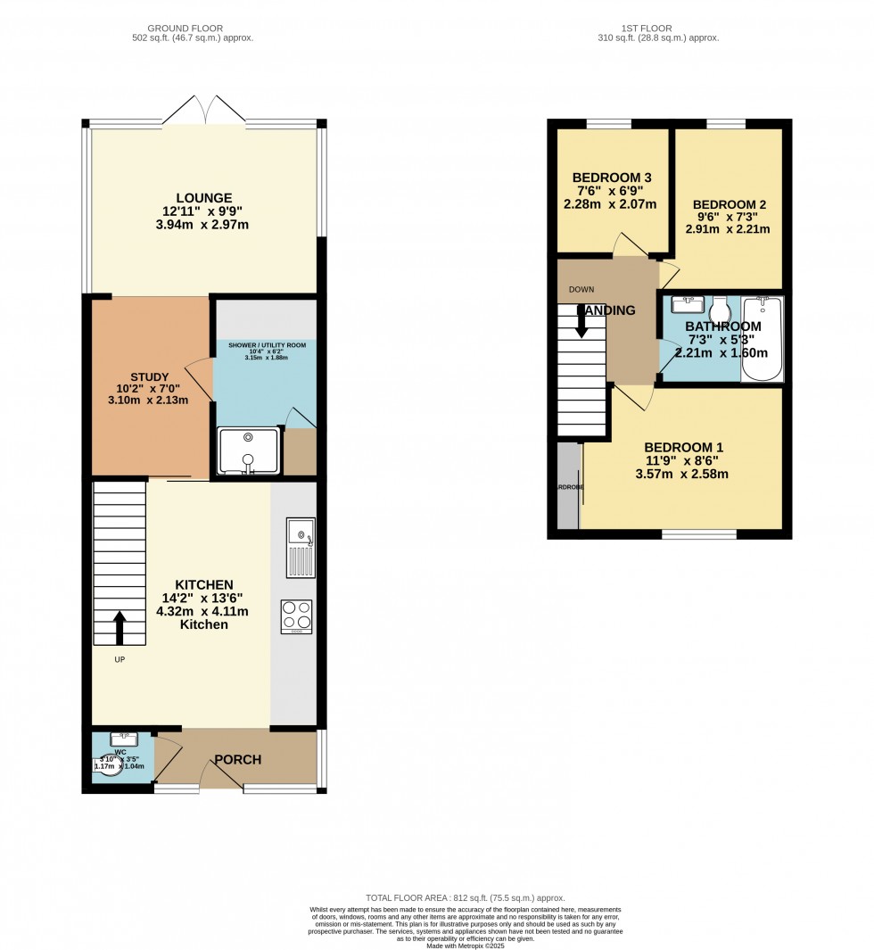 Floorplan for Calcot, Reading, Berkshire