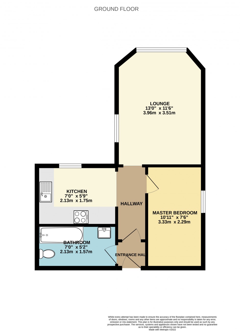 Floorplan for Western Elms Avenue, Reading, Berkshire