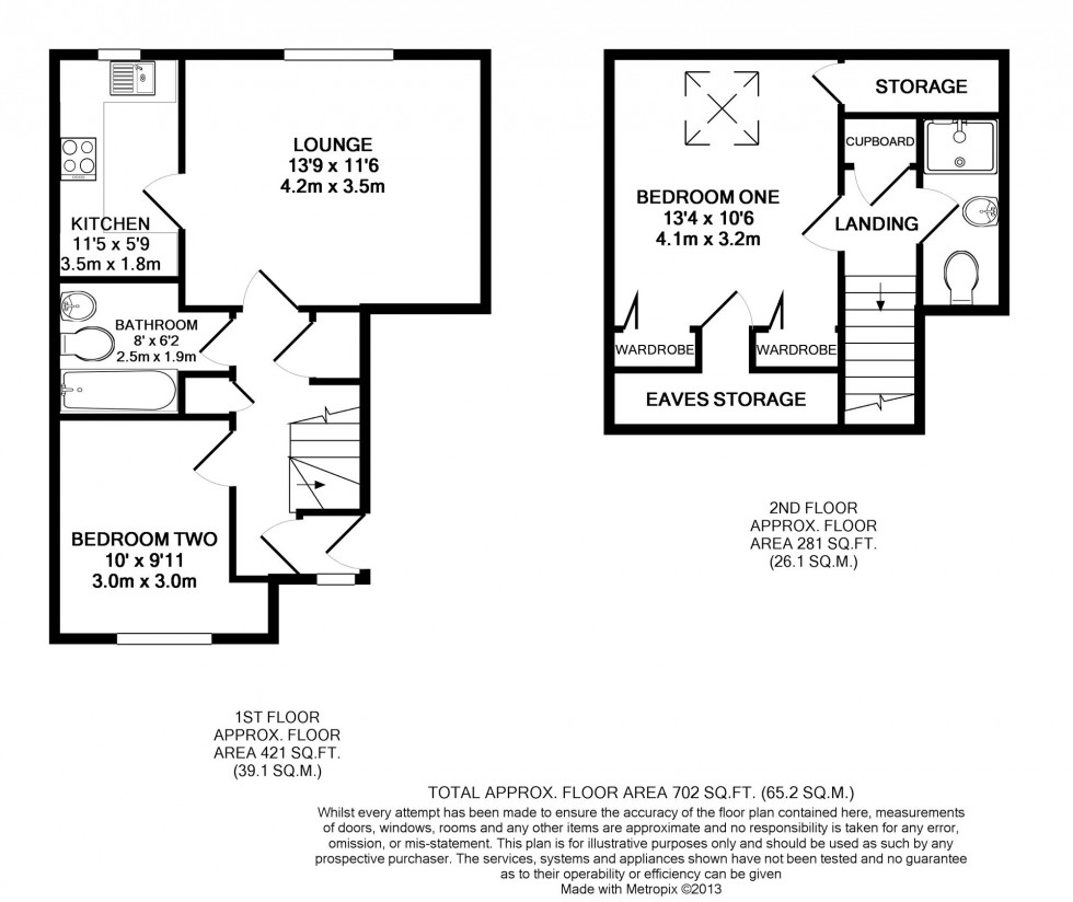 Floorplan for Lower Earley, Reading, Berkshire