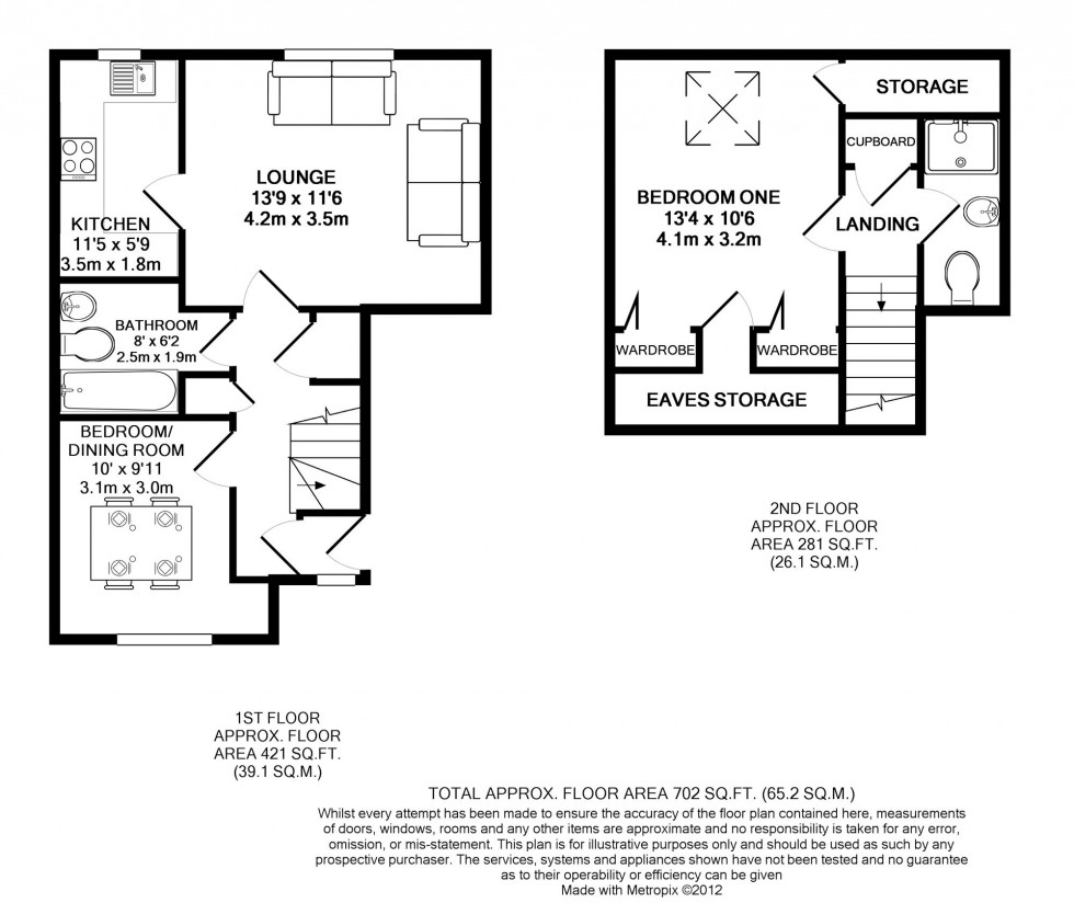 Floorplan for Lower Earley, Reading, Berkshire