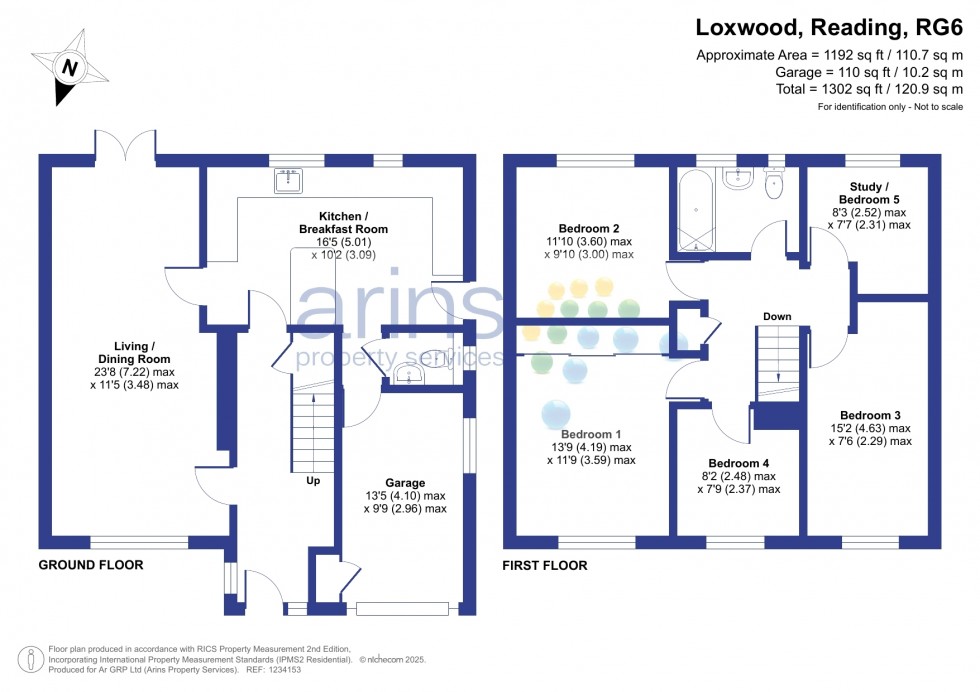 Floorplan for Earley, Reading, Berkshire