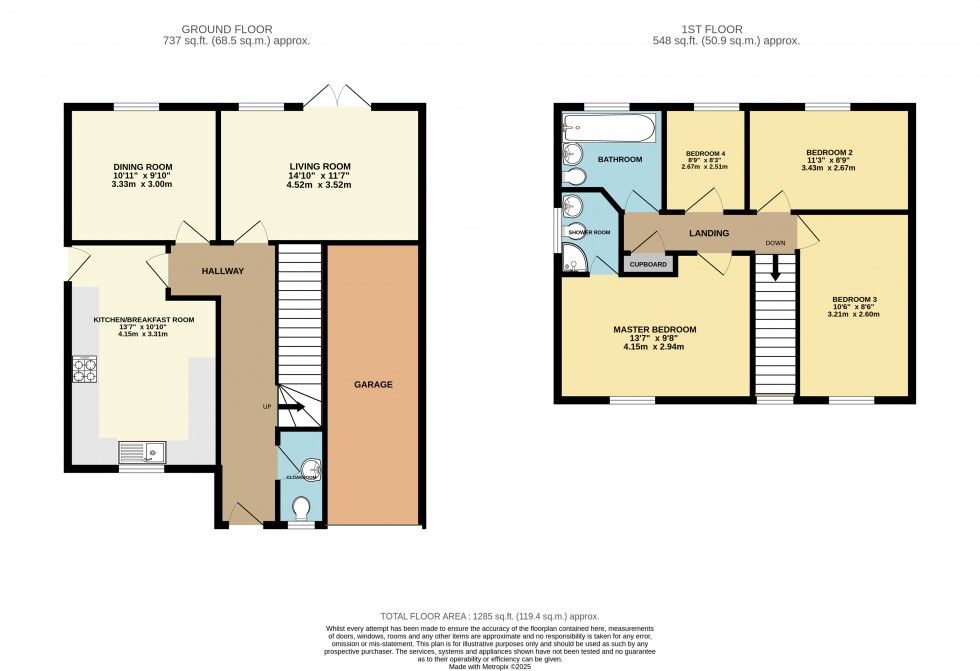 Floorplan for Lower Earley, Reading, Berkshire