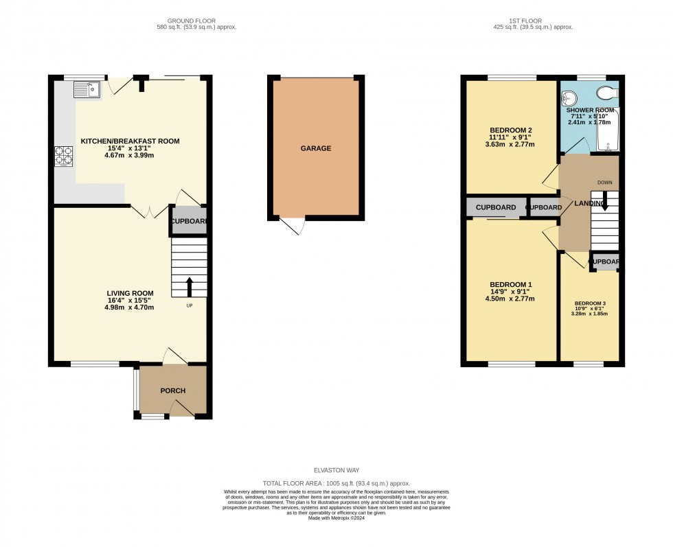 Floorplan for Tilehurst, Reading, Berkshire