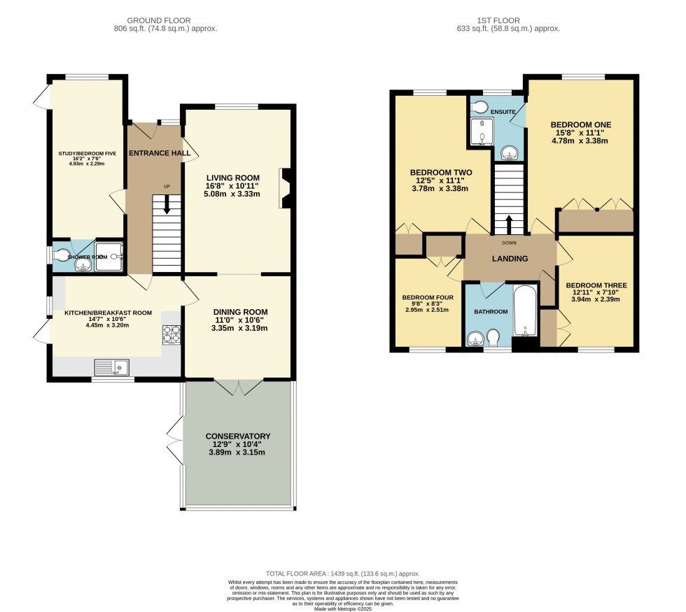 Floorplan for Lower Earley, Reading, Berkshire