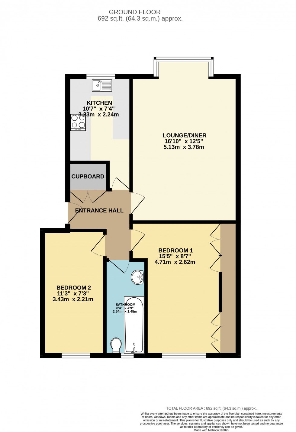 Floorplan for Bexley Court, Reading, Berkshire