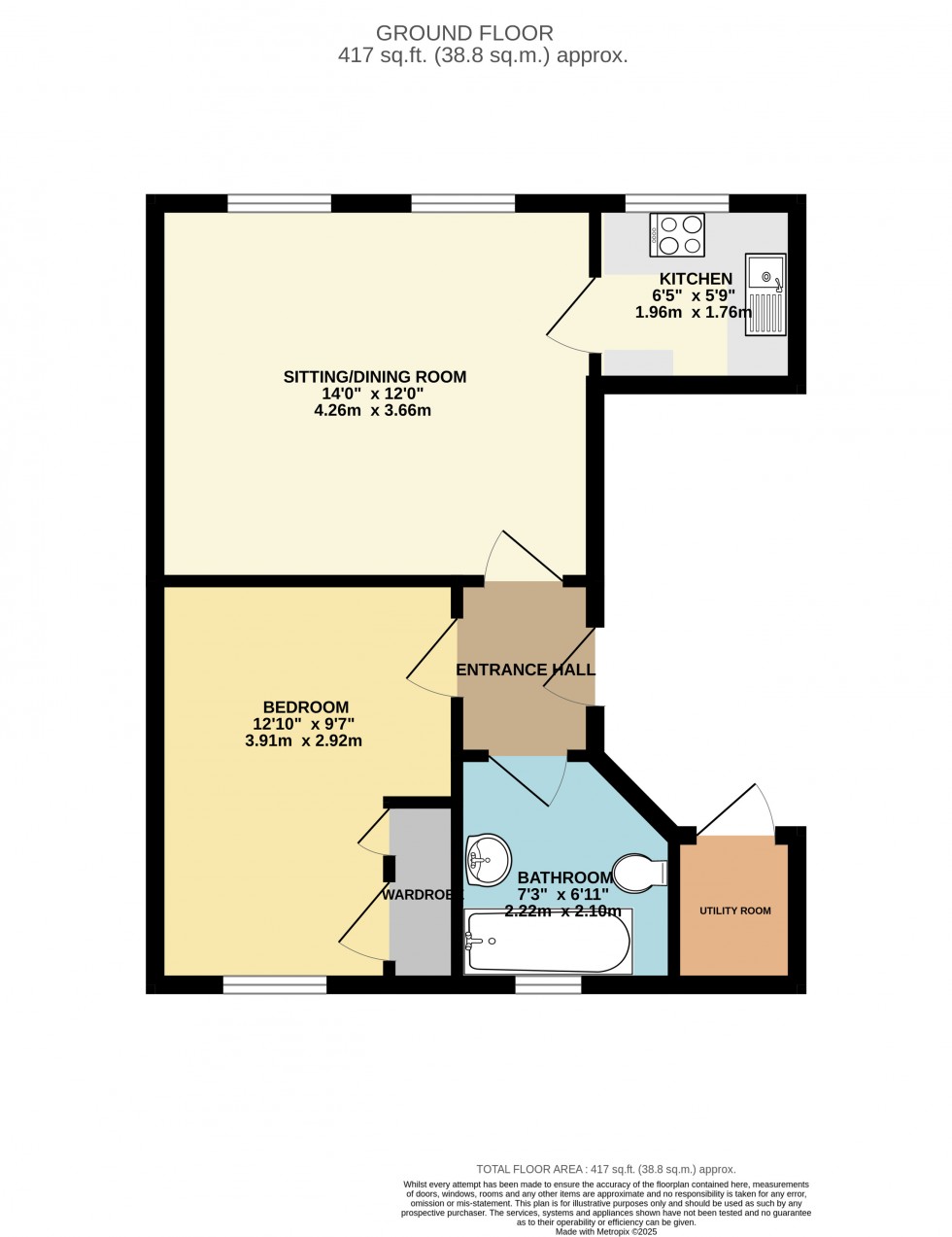 Floorplan for Oxford Road, Reading, Berkshire