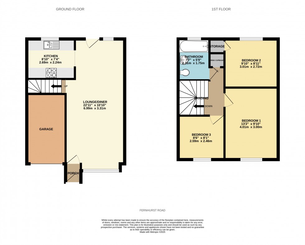 Floorplan for Calcot, Reading, Berkshire