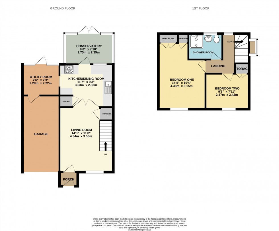 Floorplan for Lower Earley, Reading, Berkshire