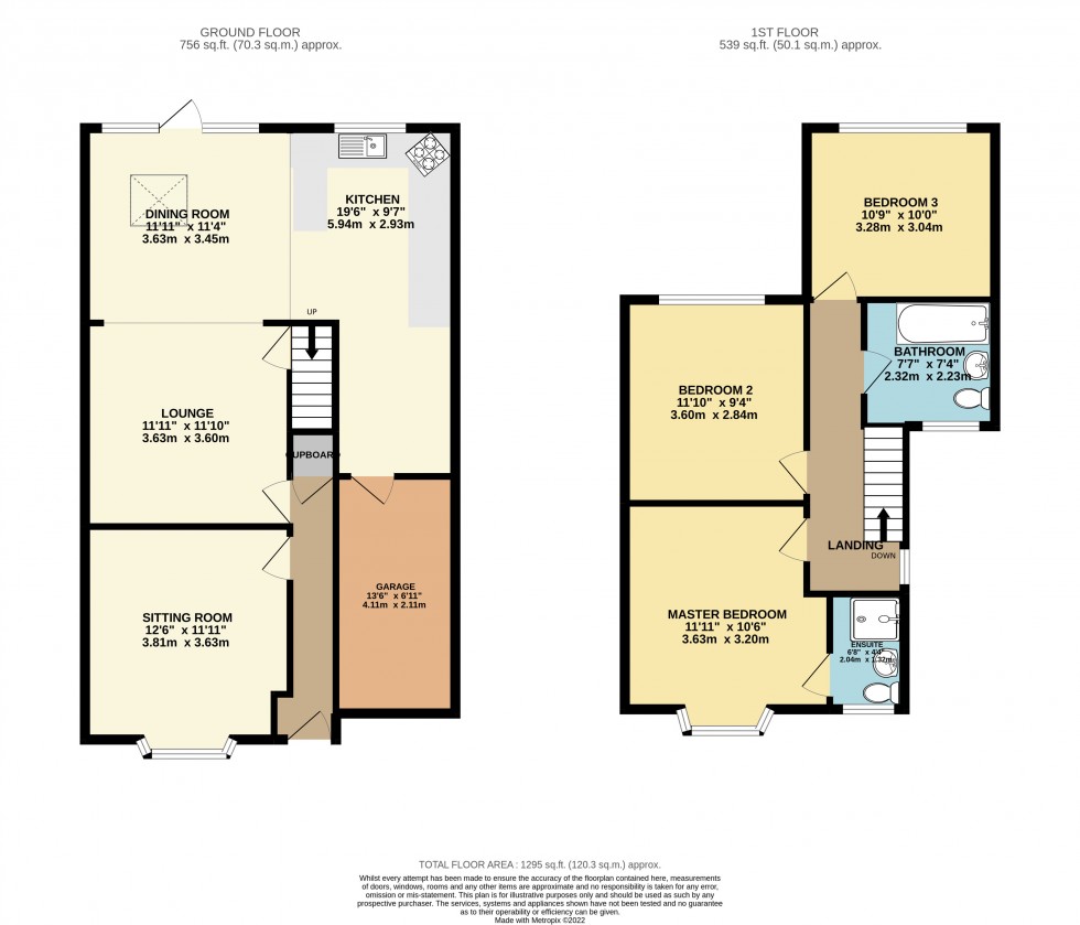 Floorplan for Tilehurst, Reading, Berkshire